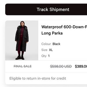 Lululemon coat